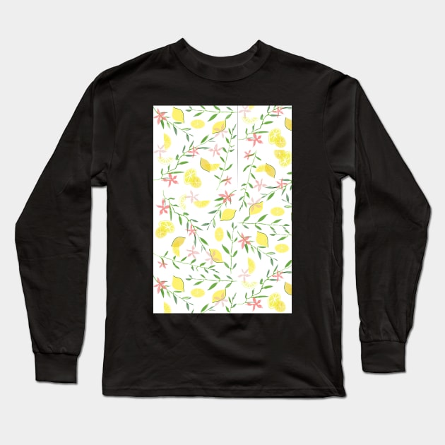 Fresh Lemons Long Sleeve T-Shirt by smoochugs